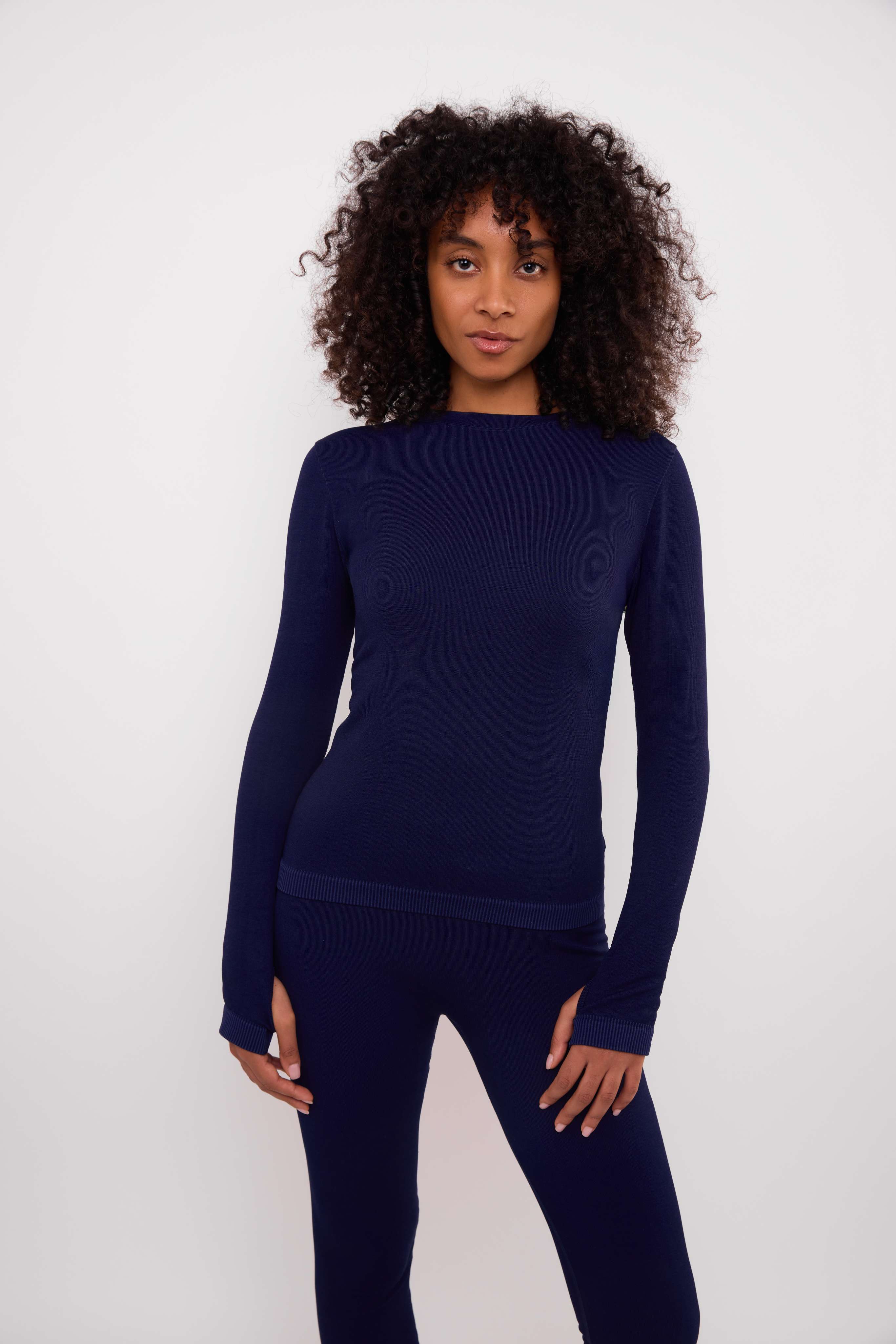 GSTAAD THERMAL BASE LAYER TOP NAVY