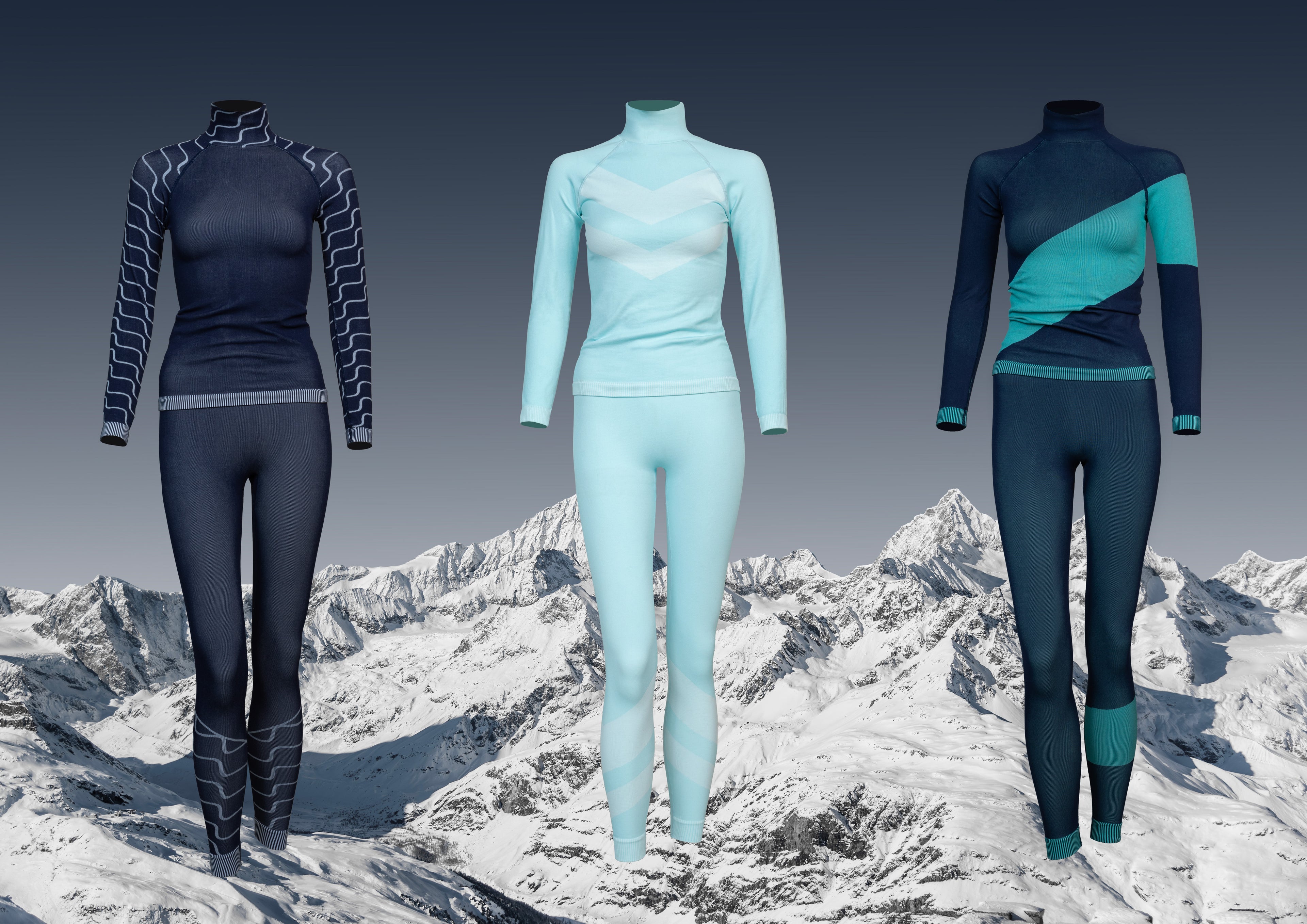 our range of luxury skiwear and base layers