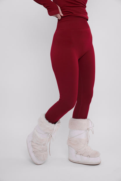 LAAX Red Thermal Base Layer Set