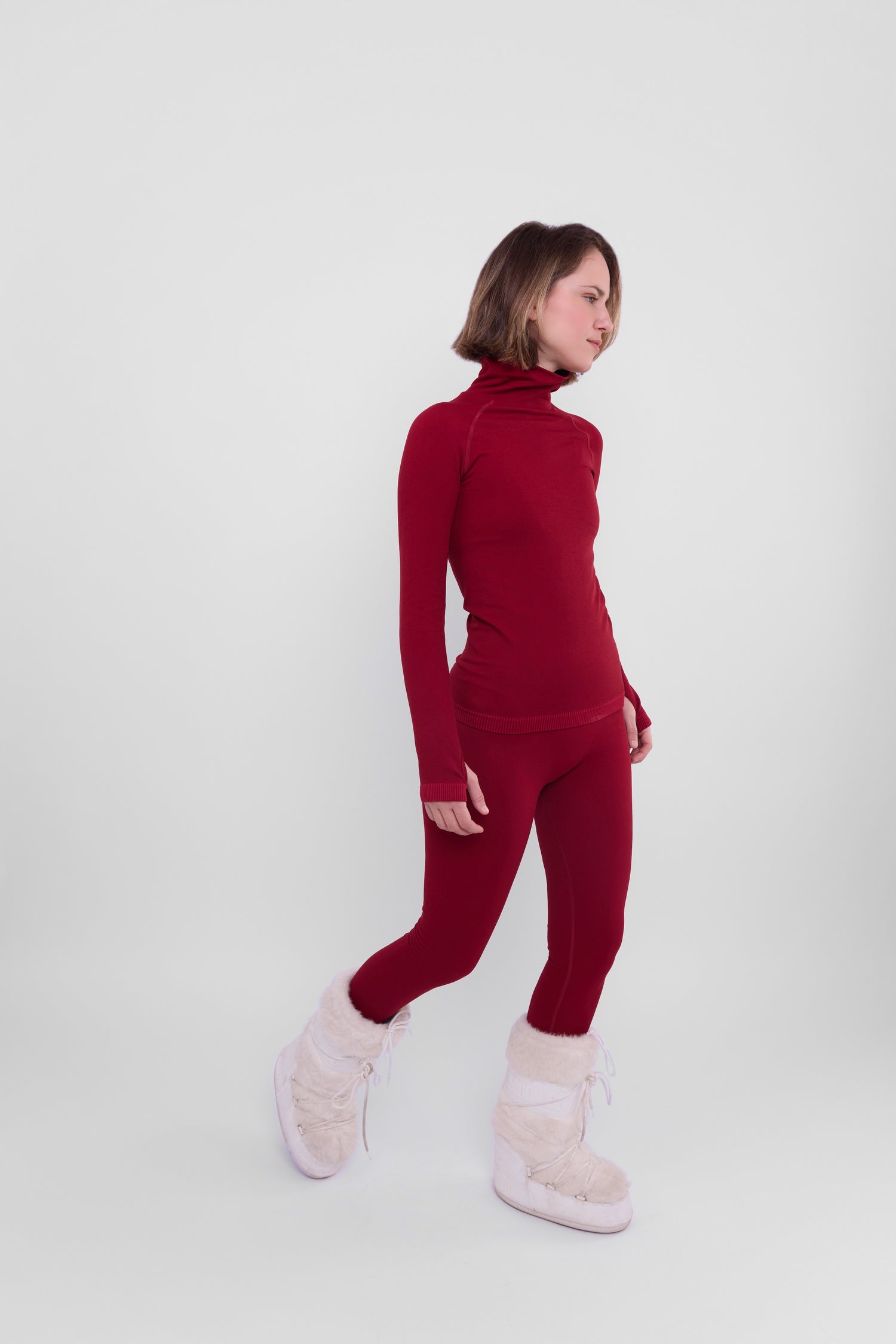 LAAX Red Thermal Base Layer Set