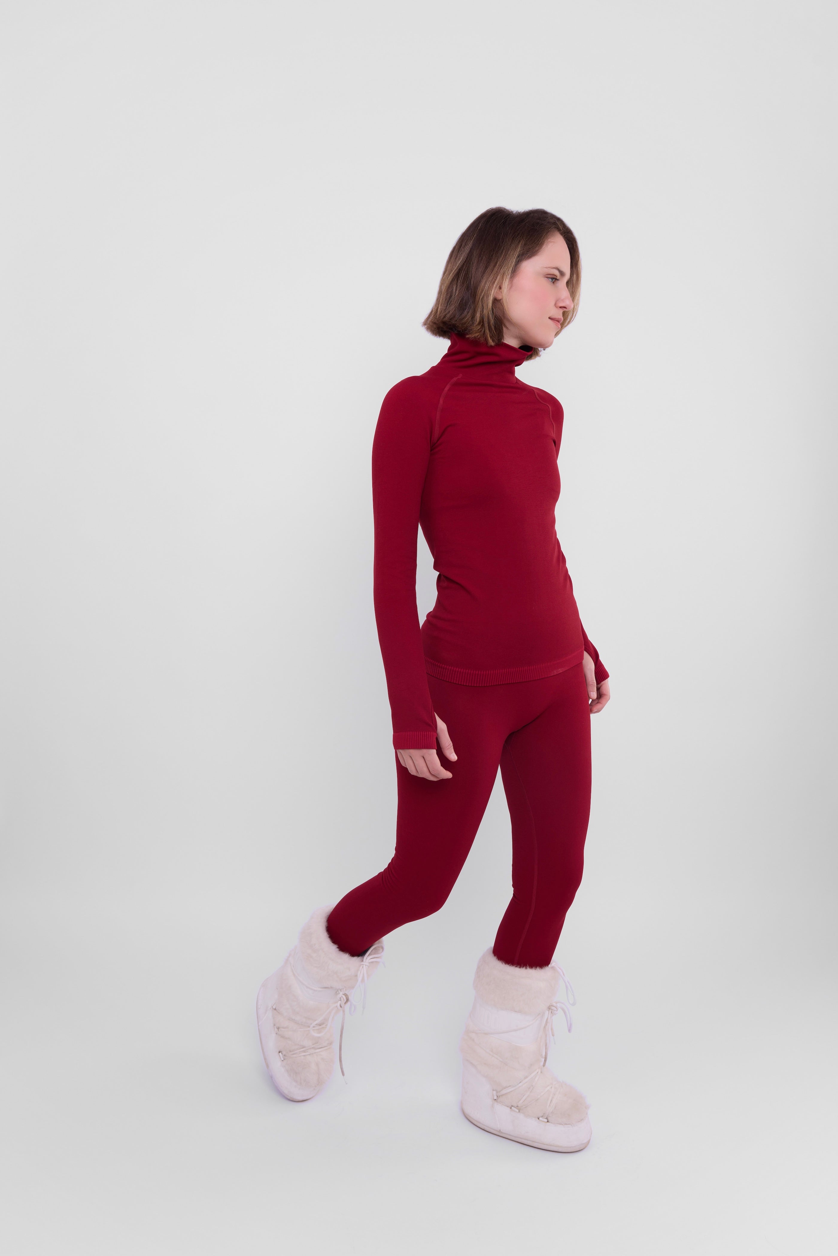 LAAX Red Thermal Base Layer Set
