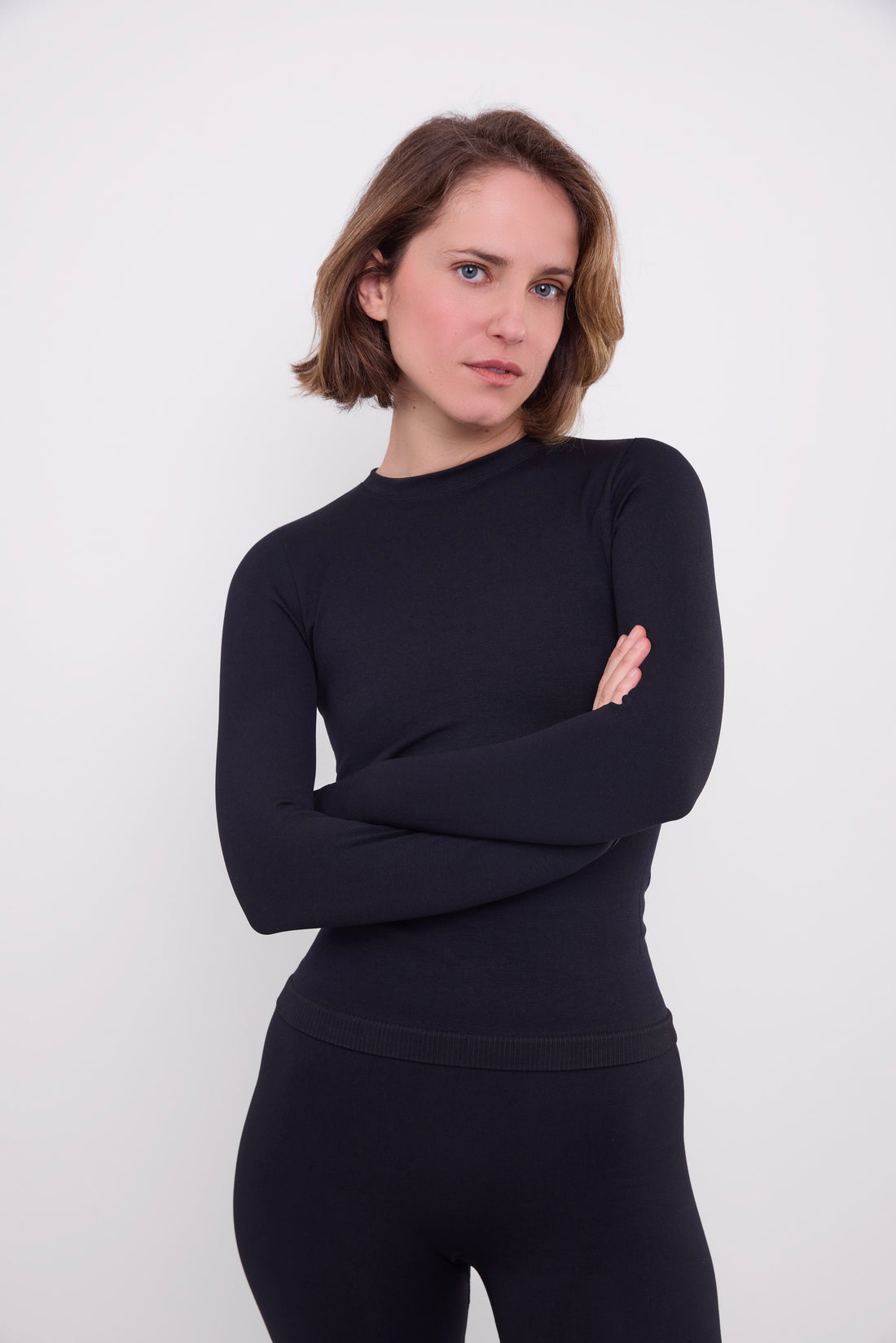 GSTAAD THERMAL BASE LAYER TOP BLACK