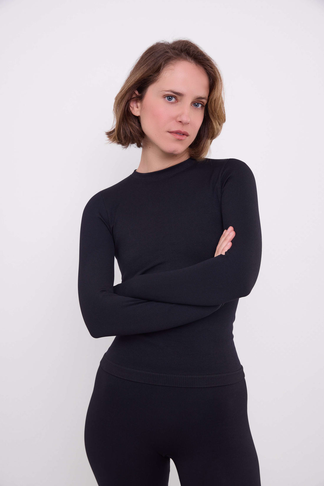 GSTAAD THERMAL BASE LAYER TOP BLACK